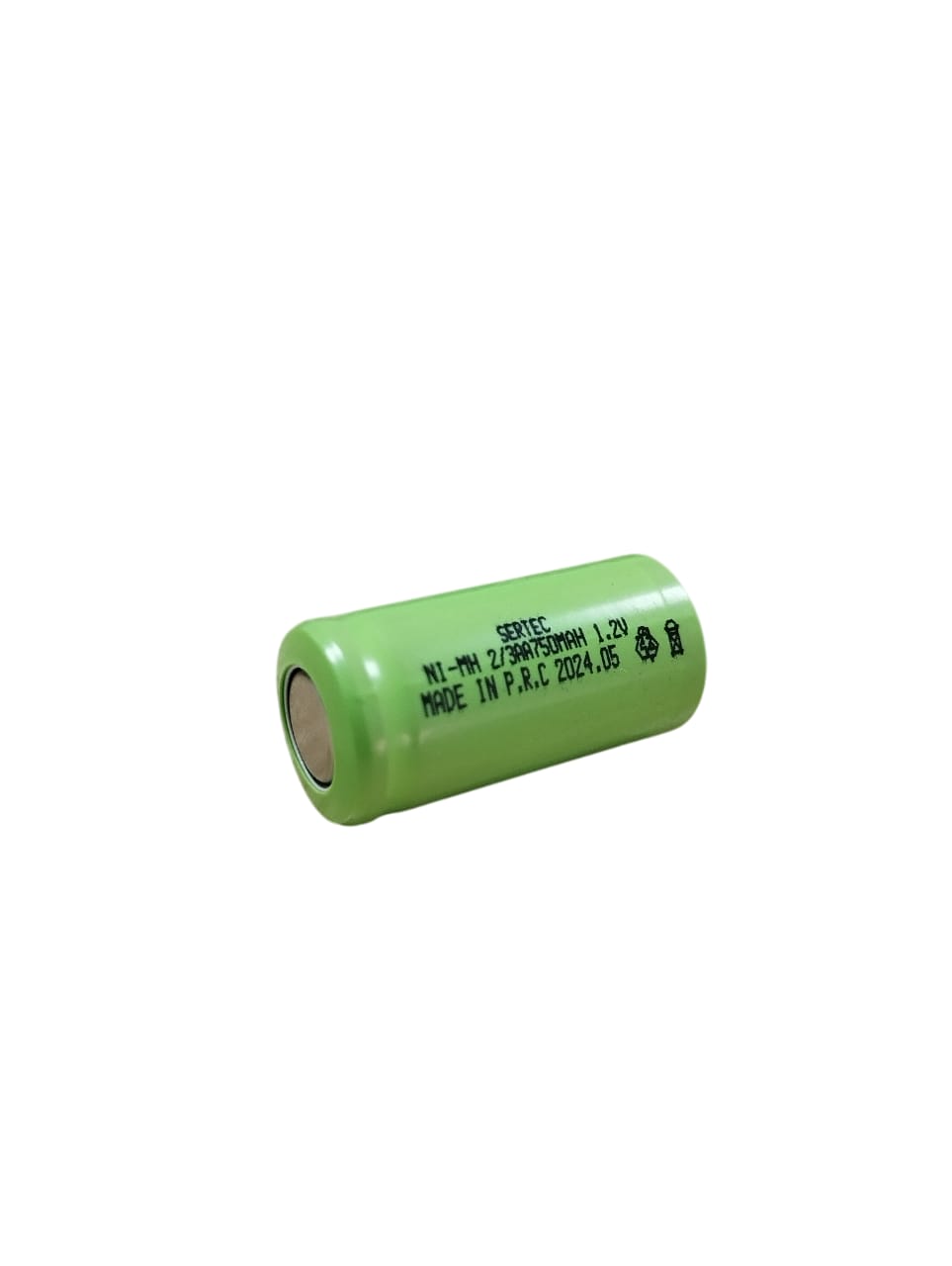 1.2V 750 Mah  2/3Aa  Nimh Şarjlı Pil  (Başsız / Flat Head) (892)