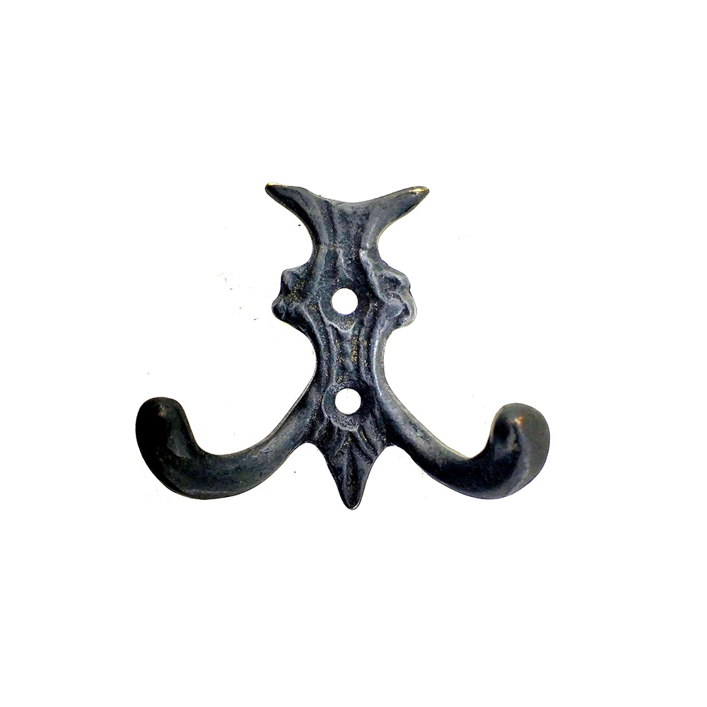 Antika Tarz Dekoratif Pirinç Koç Çiftli Askı - 50X55Mm, Oksit (8585)