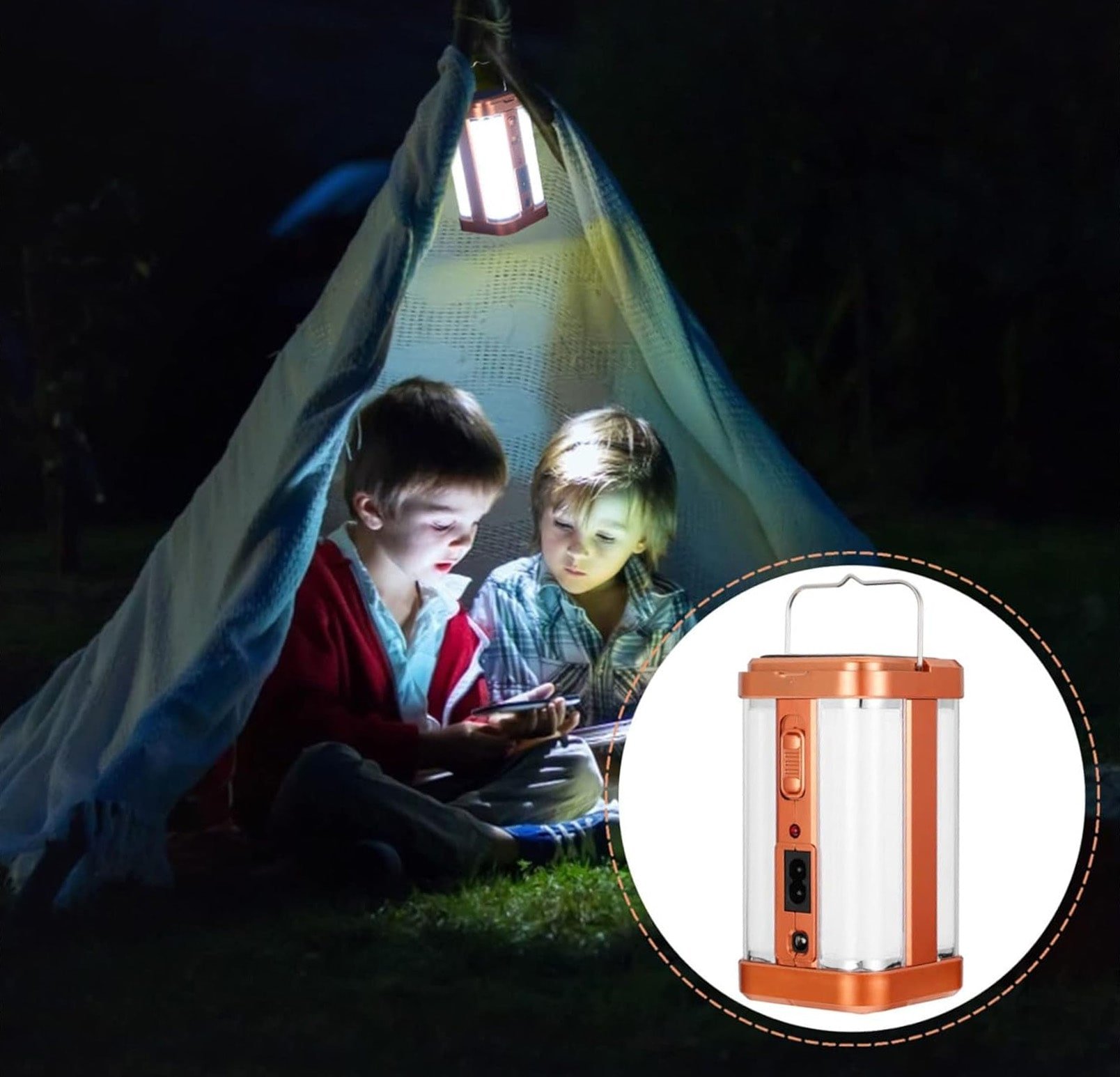 PM-4525 Metal Flashlight Power Ledli Şarjlı El Feneri