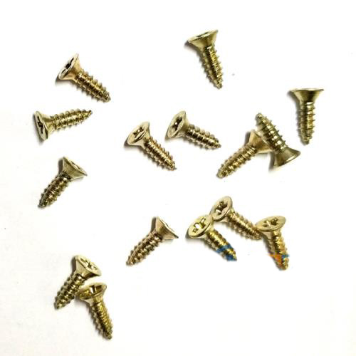 Klips, Menteşe, Ayak, Ağaç, Sunta Vidası 2,2X7,5Mm - Sarı 100 Adet (8585)